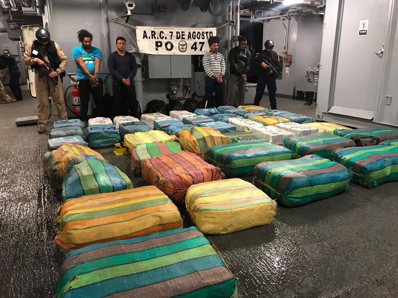 Interceptada lancha que transportaba cocaina y marihuana en el Naya