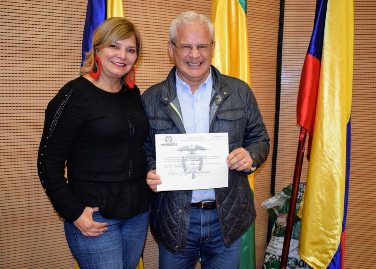 Juan Carlos López recibe credencial como alcalde electo de Popayán