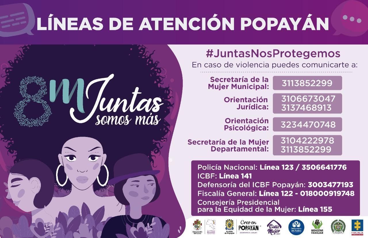 Alcaldía de Popayán trabaja para contrarrestar la violencia contra las mujeres en etapa de aislamiento