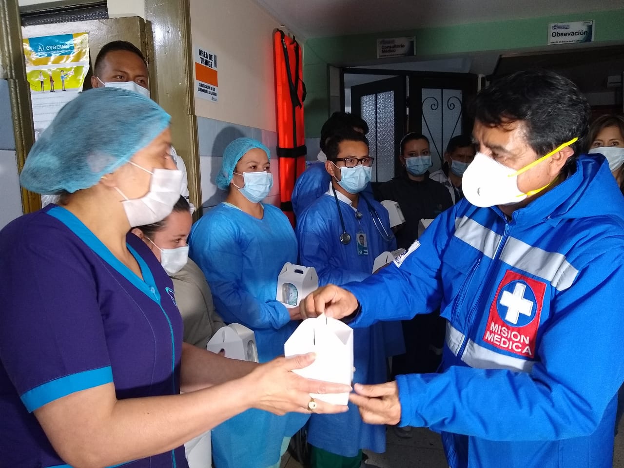 Alcalde de Pasto y funcionarios mensaje de reconocimiento y gratitud al personal que labora en los servicios de urgencias