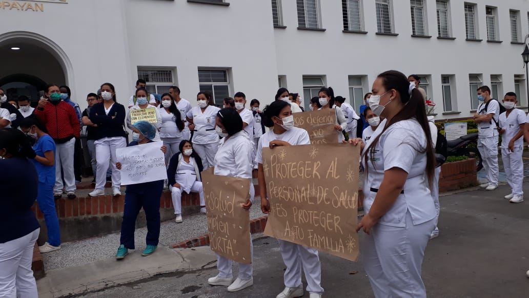 Personal de salud del San José protestaron por falta de garantías ...