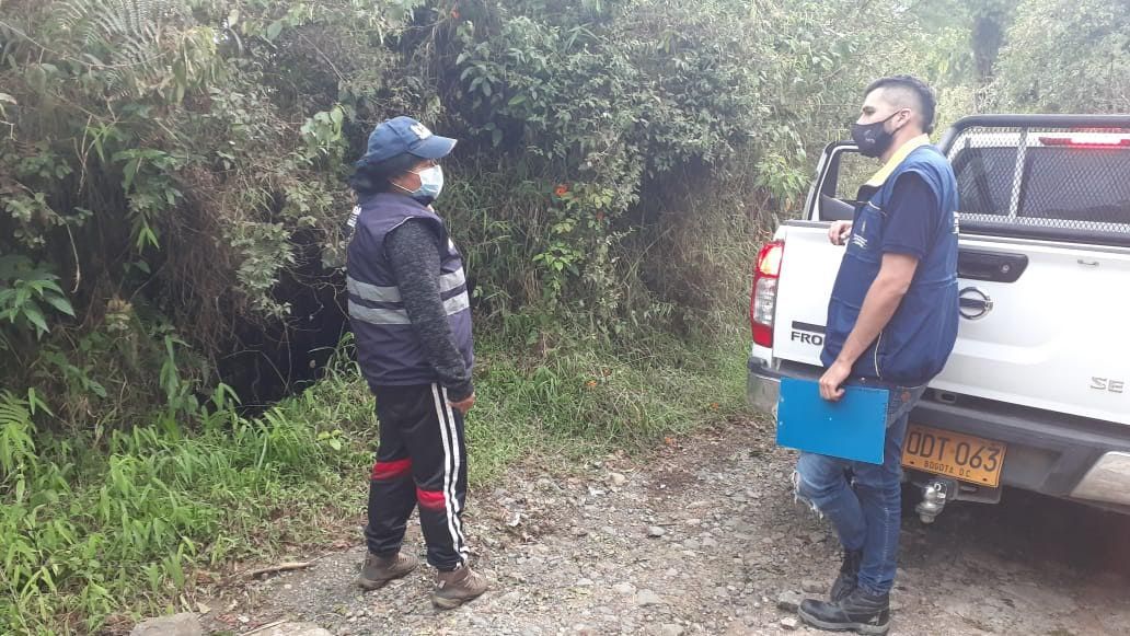 Evaluación de daños y pérdidas por las fuertes lluvias que se produjeron en veredas de Popayán