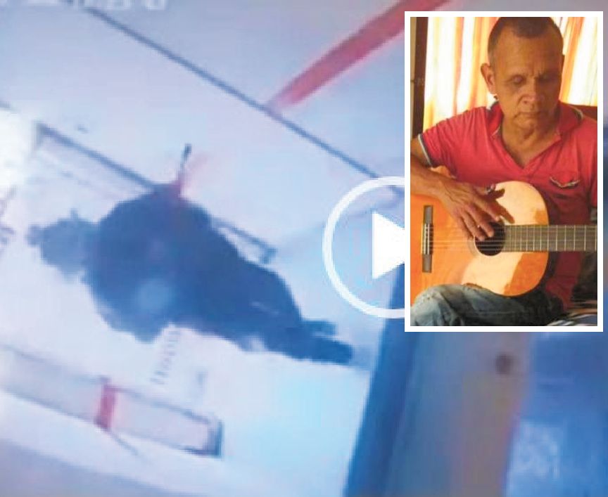 En video quedó registrado el momento cuando sacan a Pompilio Narváez de su residencia para asesinarlo
