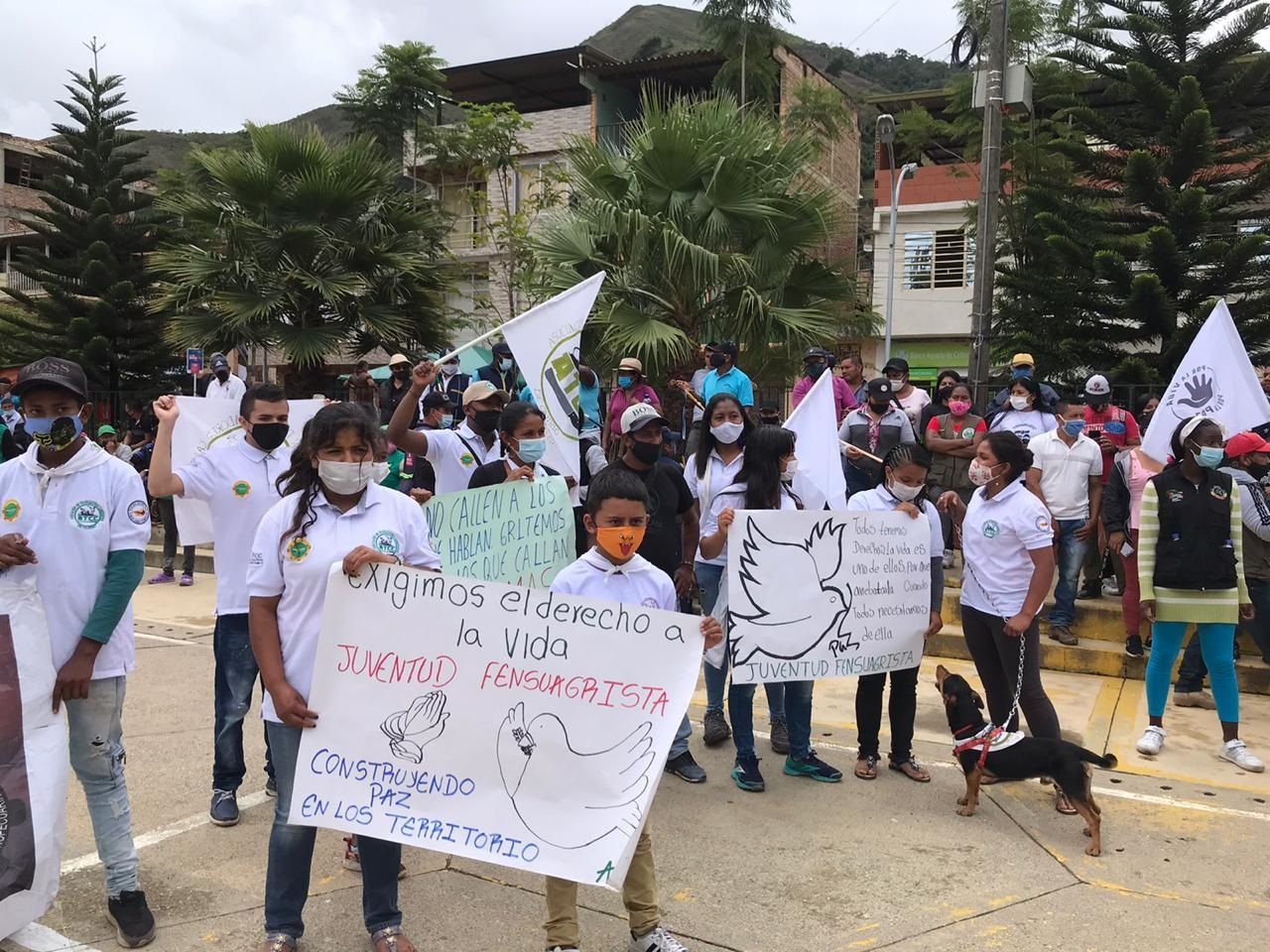 Argelia, el epicentro de la caravana humanitaria por el Cañón del Micay