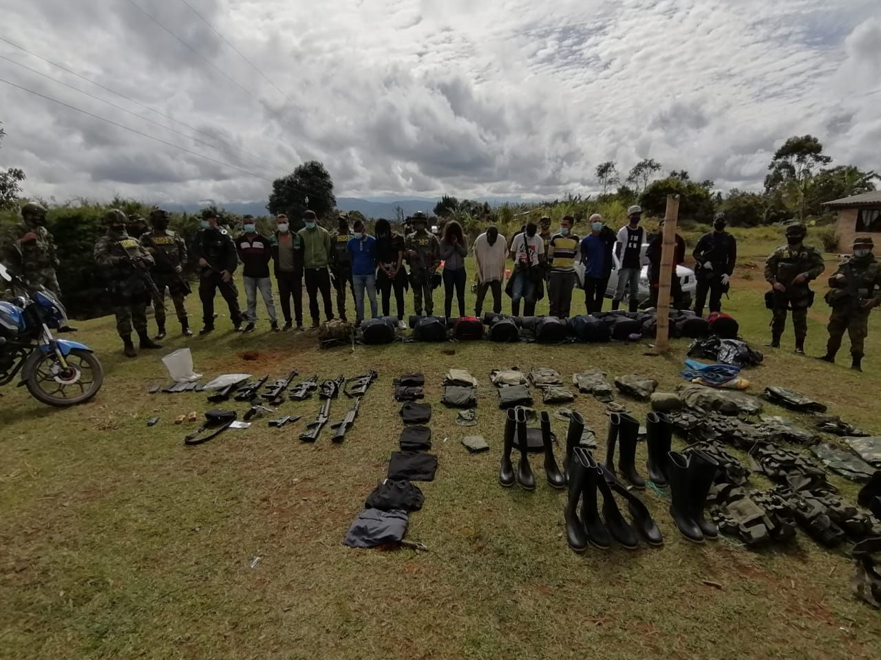 Cárcel a los doce integrantes de la Nueva Marquetalia capturados por la fuerza pública