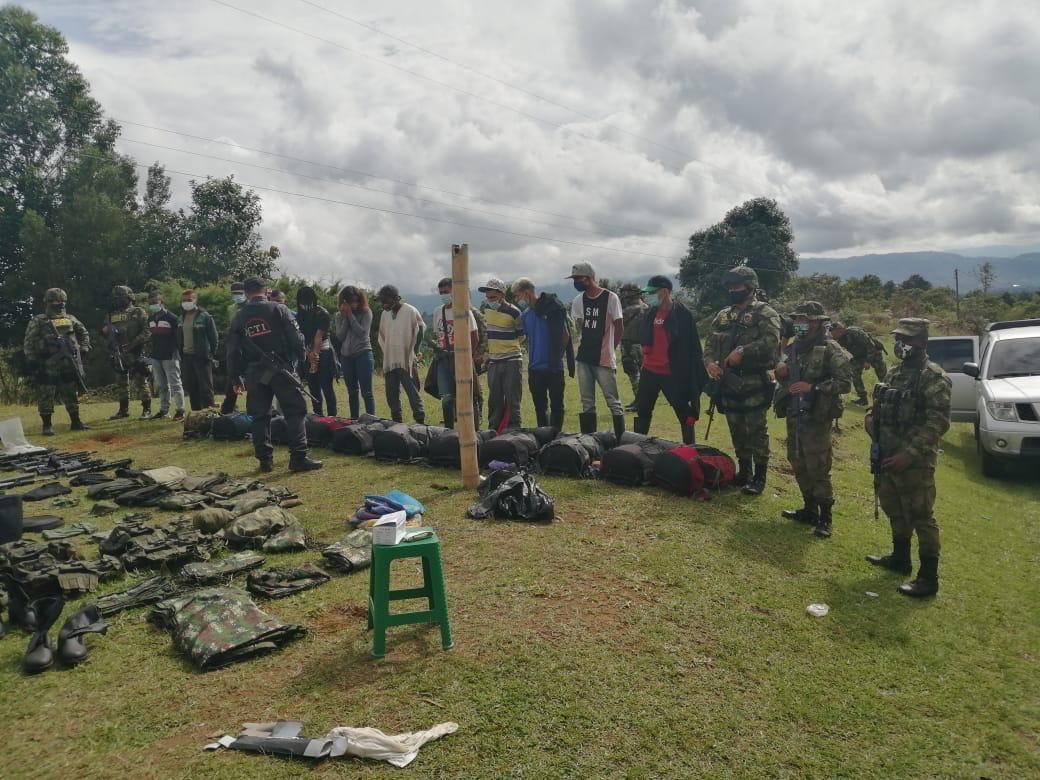 Capturan a doce integrantes de La Nueva Marquetalia de las Farc