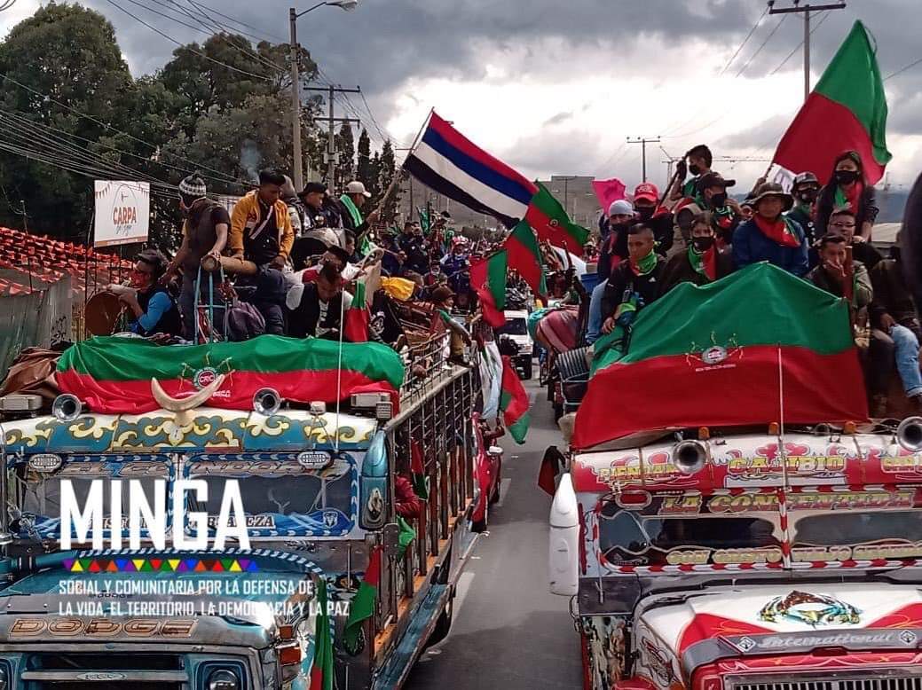 La minga indígena y campesina llegó a Bogotá para dialogar con el presidente Iván Duque