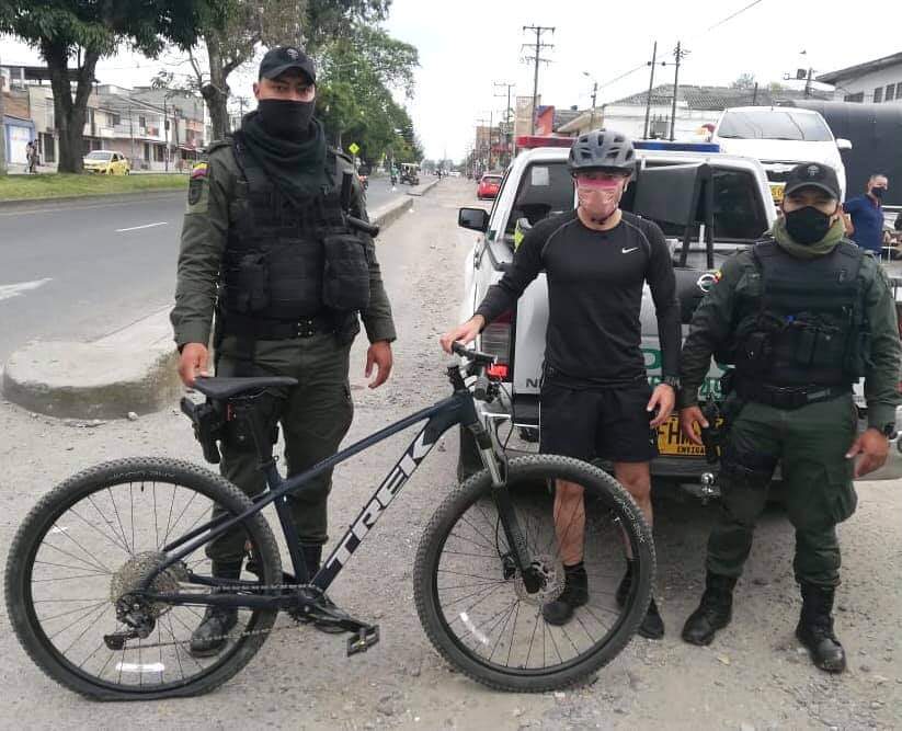 Recuperan una bicicleta hurtada a un deportista en la vía Popayán-Coconuco