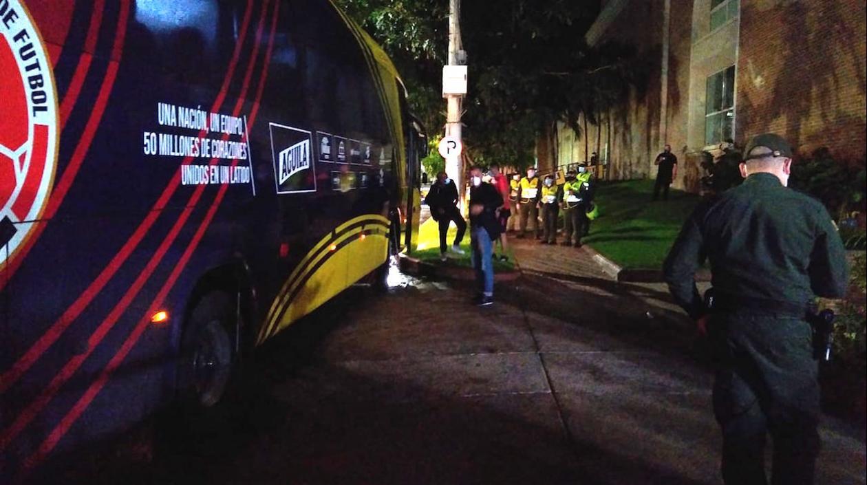 Llego a Barranquilla la Selección Colombia
