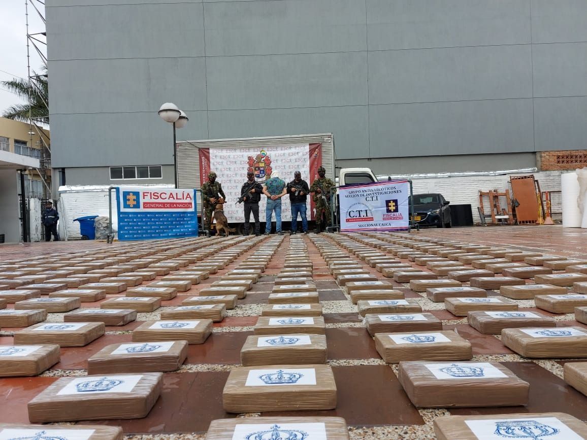 Capturado por transportar media tonelada de clorhidrato de cocaína tipo exportación