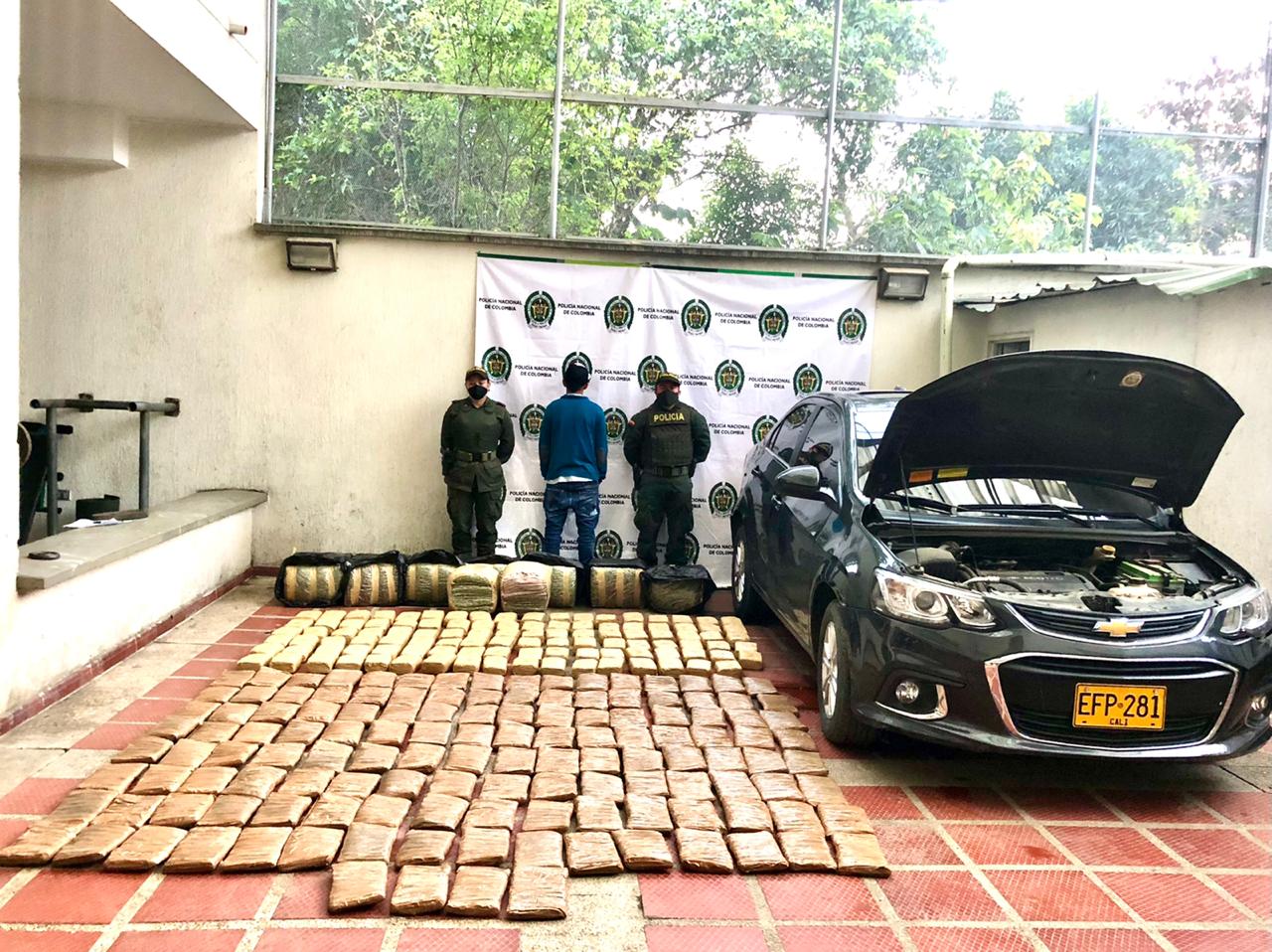 Adolescente de 17 años sorprendido transportando cargamento de marihuana