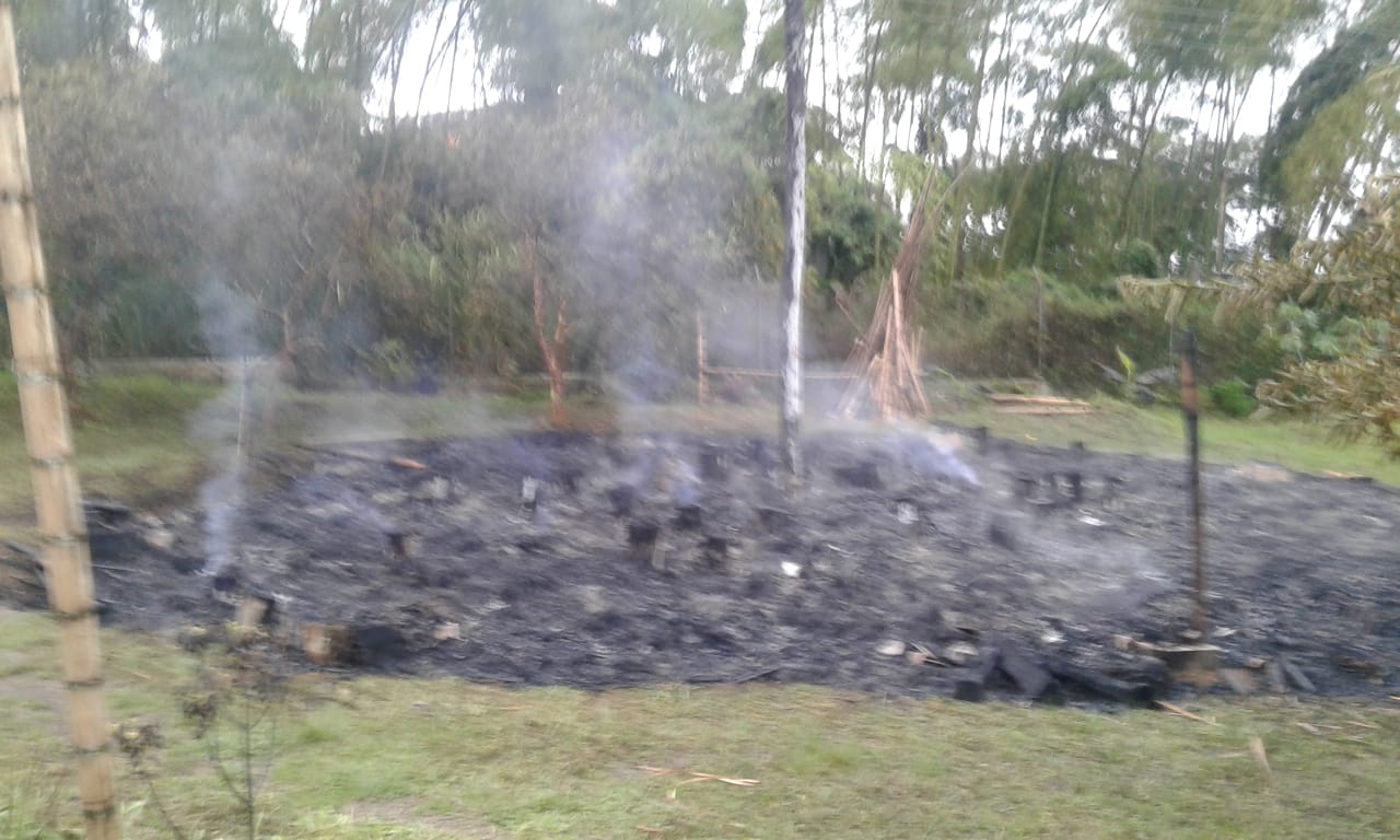 Rechazan atentado contra el pueblo nasa: delincuentes incendiaron casa de pensamiento A´te Kite Yat Wala.