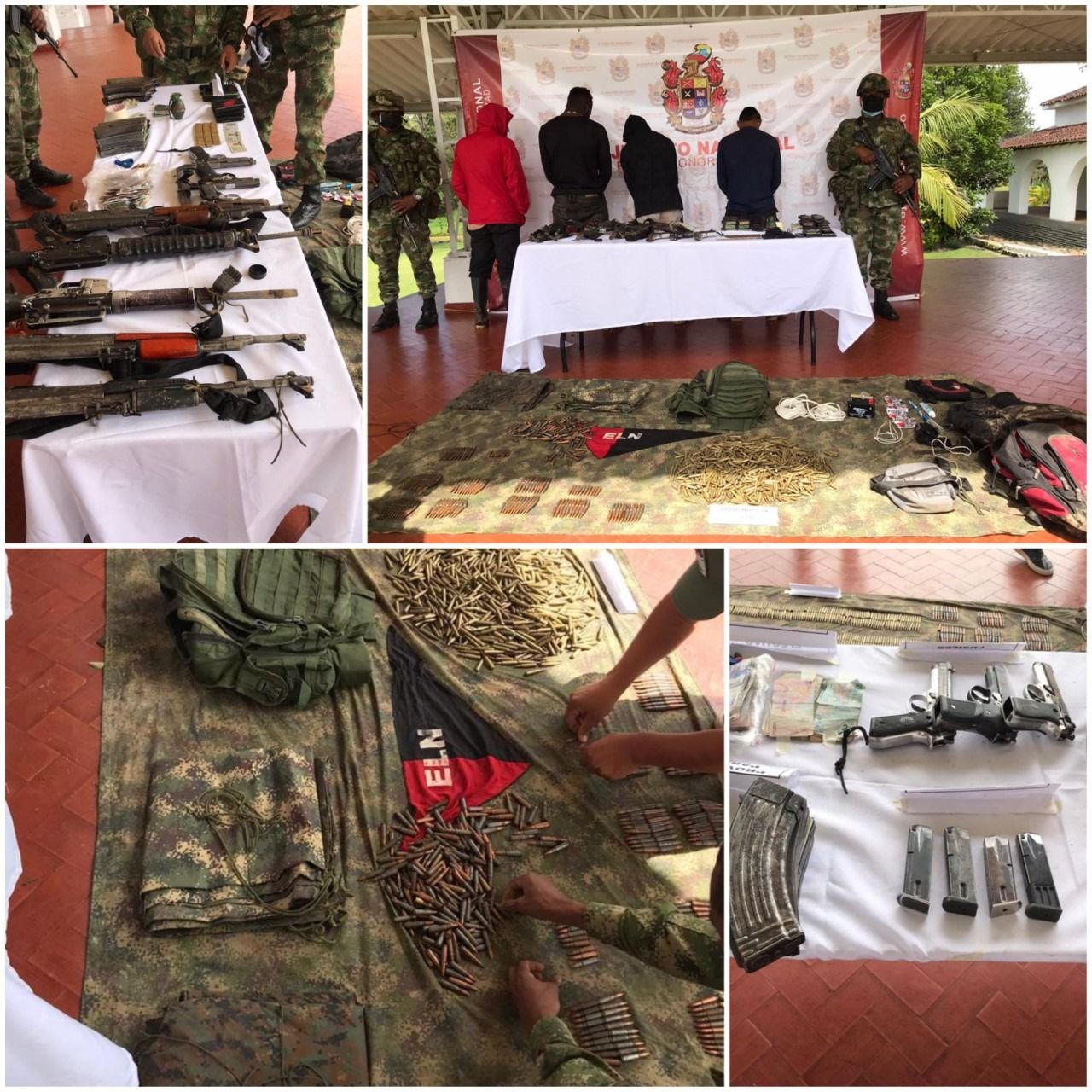 Envían a la cárcel a presuntos integrantes del frente José María Becerra del ELN