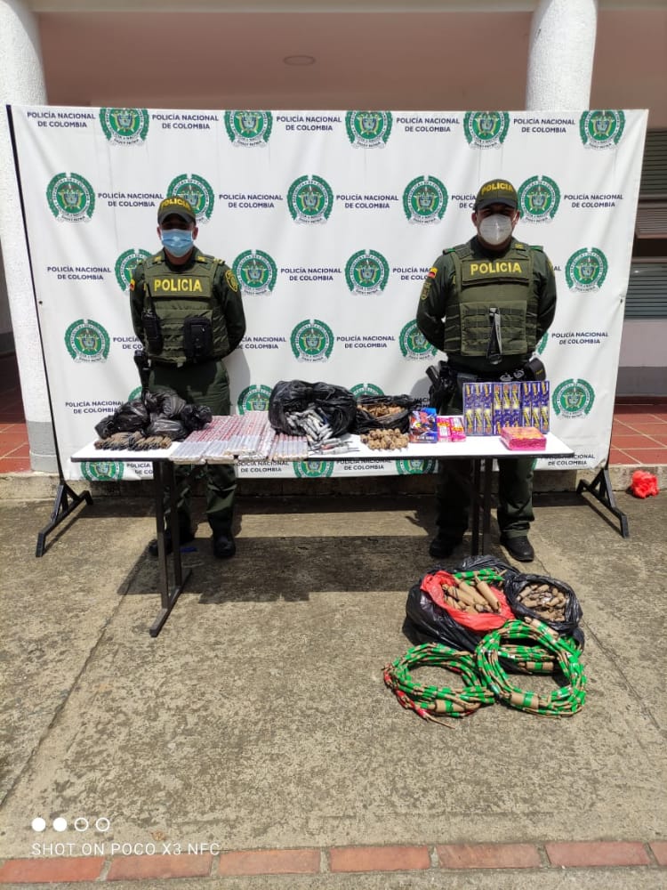 Incautan pólvora en controles policiales adelantados en Santander de Quilichao, Cauca