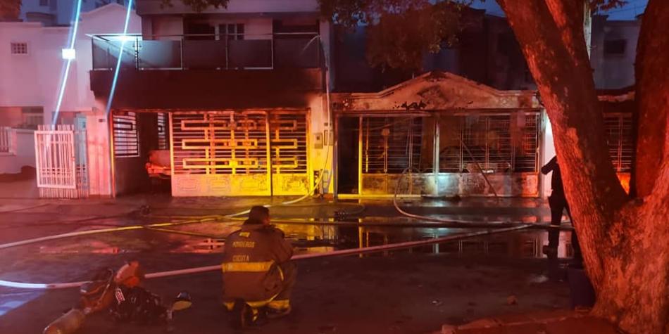 Una familia completa murió en un incendio de su vivienda a causa de un corto circuito. Cúcuta