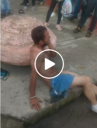 Popayán: presunto delincuente recibió tanto golpes que terminó defecando en plena calle