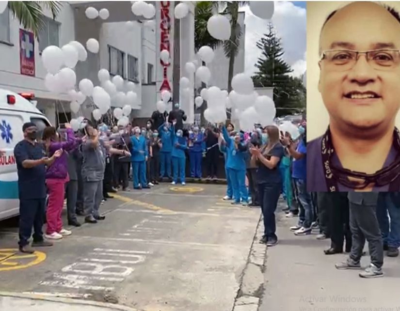 La sentida despedida al médico Edison Díaz tras fallecer por la Covid-19