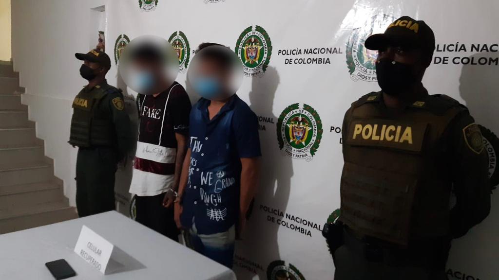 El Bordo: capturados en flagrancia dos presuntos asaltantes