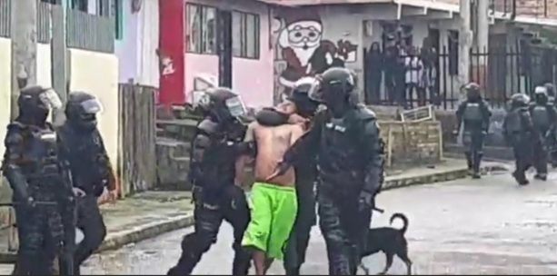 Choques entre la policía y algunos integrantes de la comunidad en la comuna cinco de Popayán