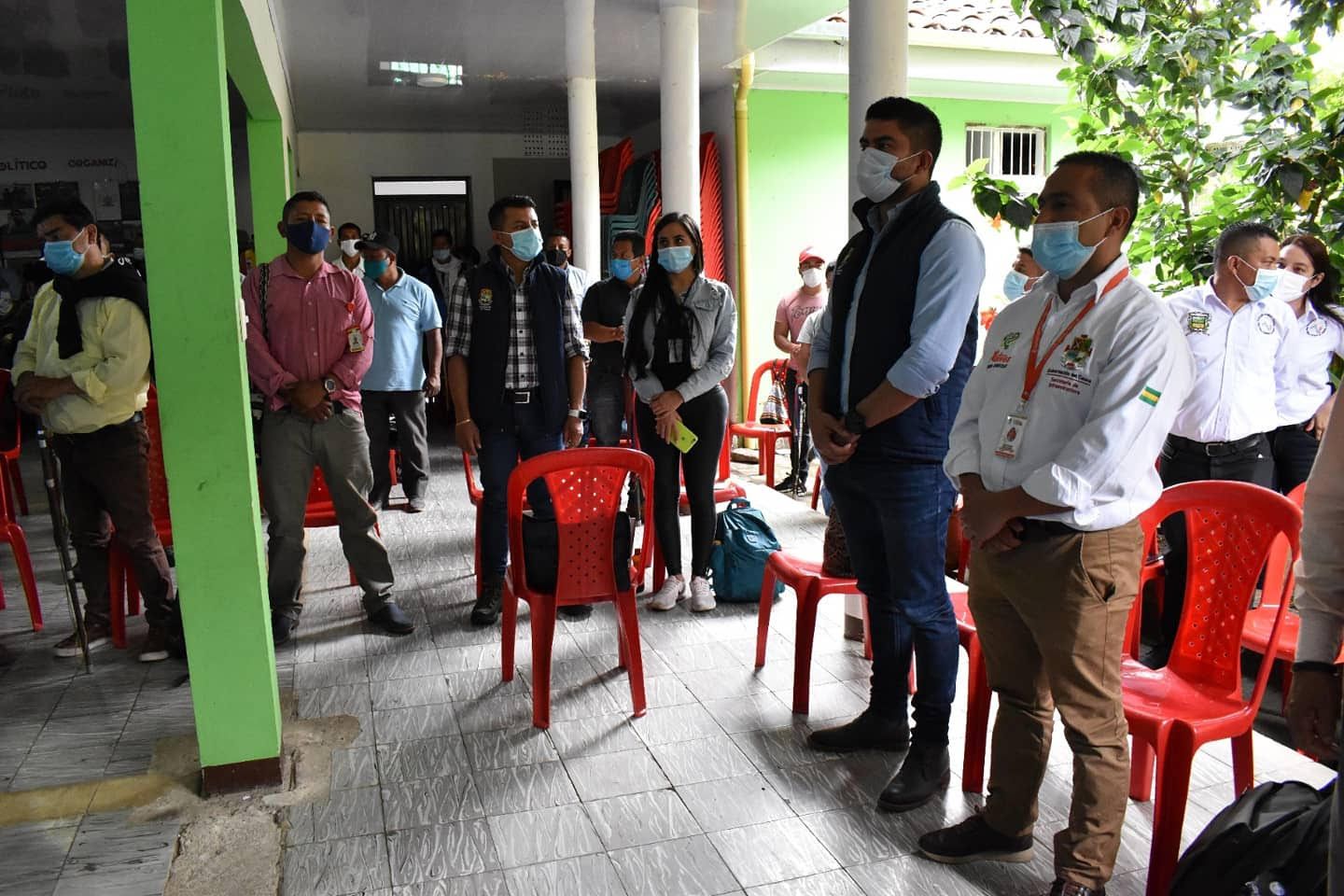 En Páez, Gobernación del Cauca realizó reunión de trabajo con alcaldía y comunidad