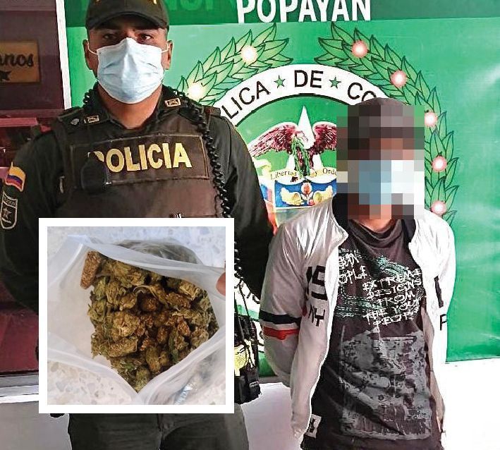 En la terminal de transporte de Popayán: portaba una bolsa repleta de marihuana