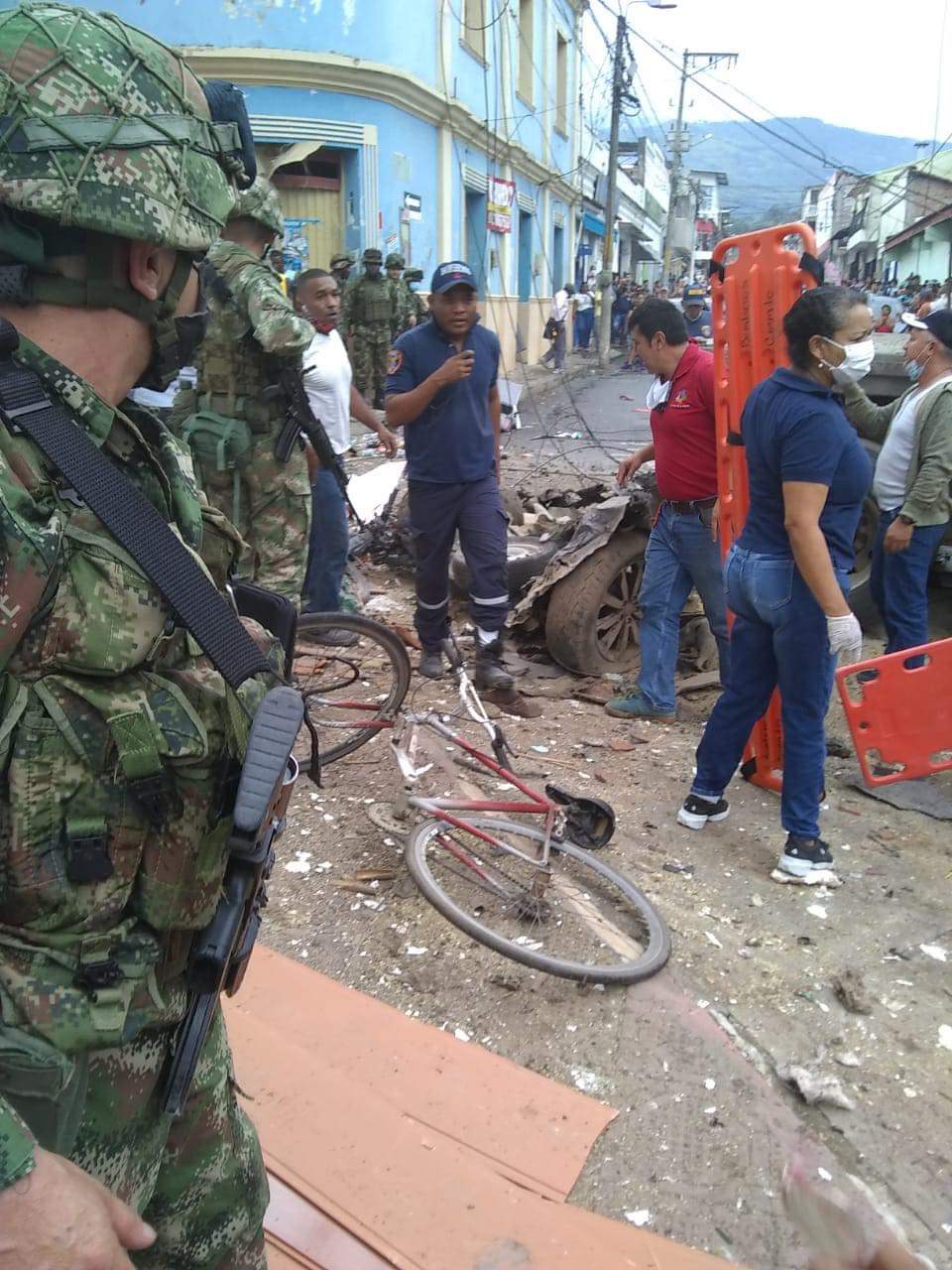 Detonaron ‘carro bomba’ en Corinto, Cauca
