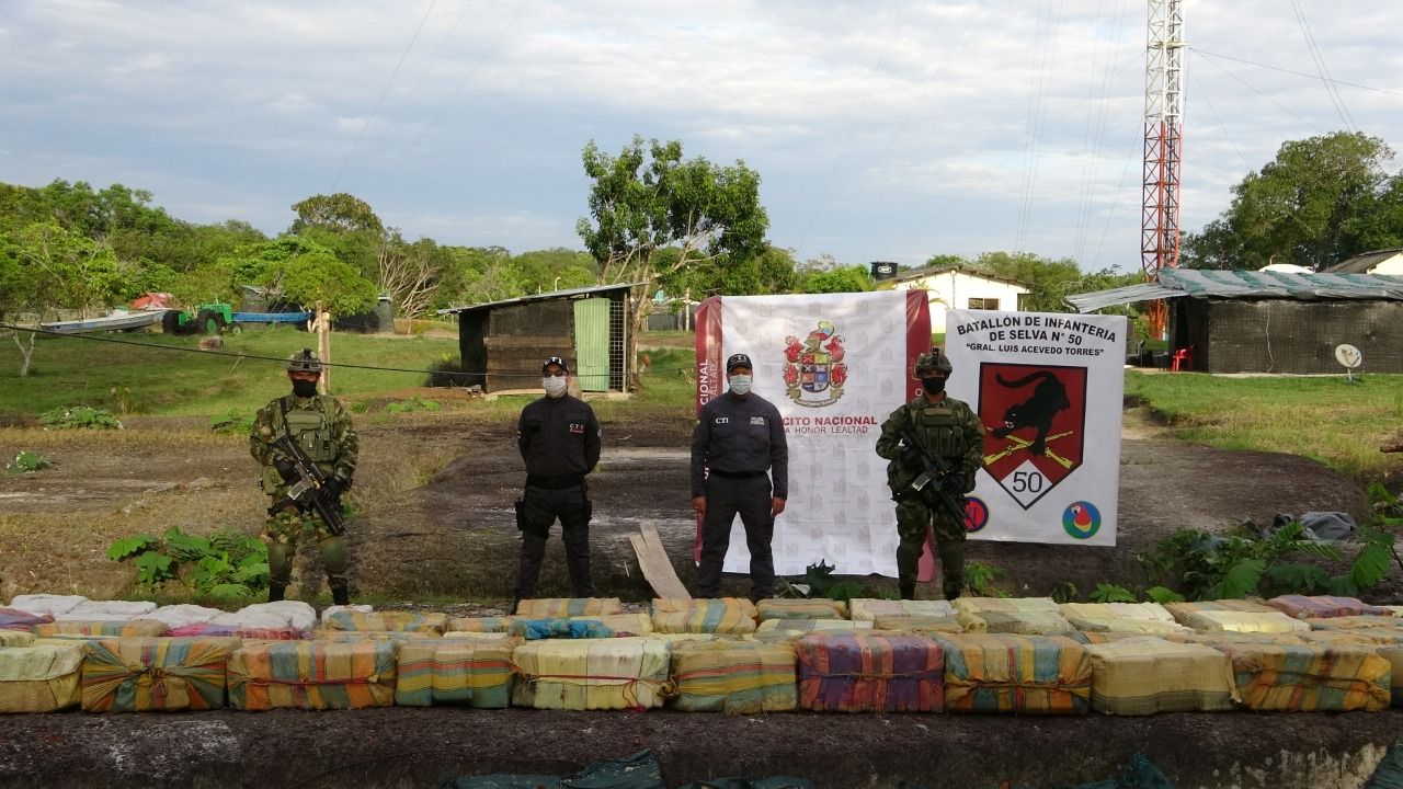 Histórica incautación de marihuana tipo creepy en la Amazonía colombiana