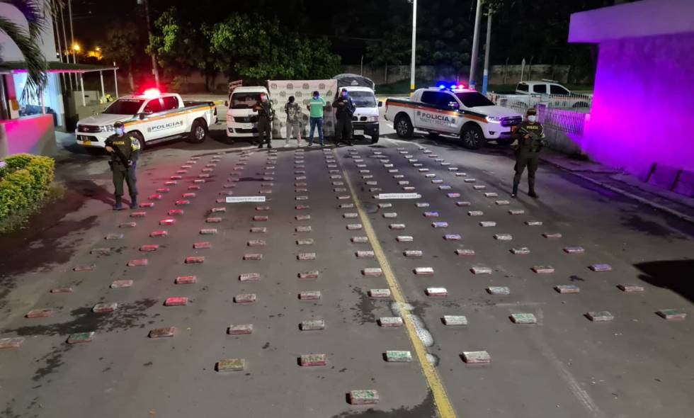 Dos capturados por transportar cocaína entre Puerto Tejada, Cauca y Cali