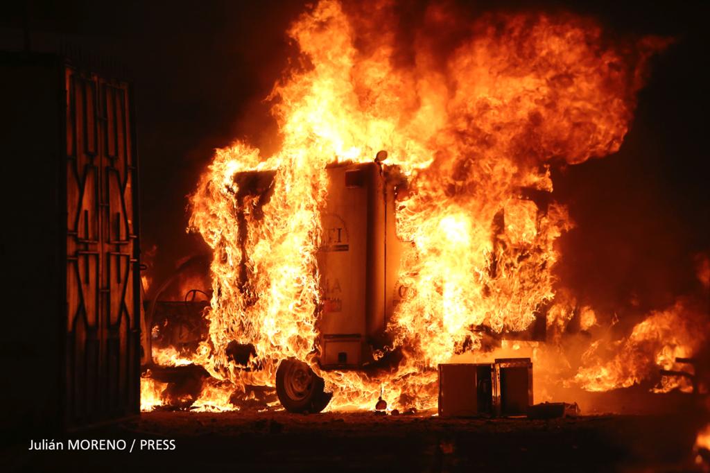 Así quedaron las instalaciones de la URI en Popayán