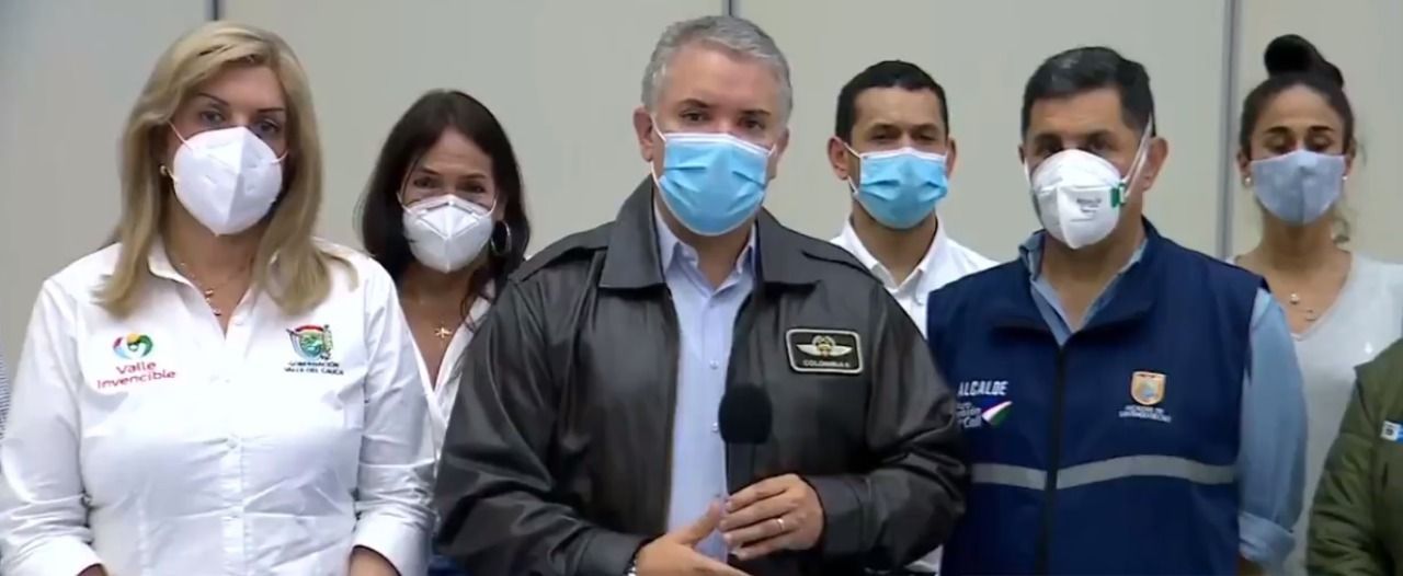 En la madrugada, Duque adelantó consejo de seguridad en Cali