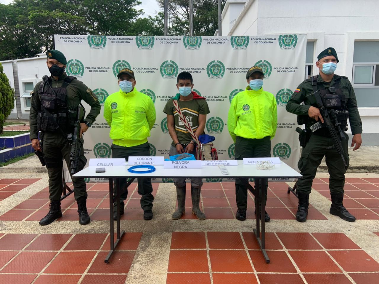 A la cárcel por transportar elementos para fabricar explosivos en el norte del Cauca