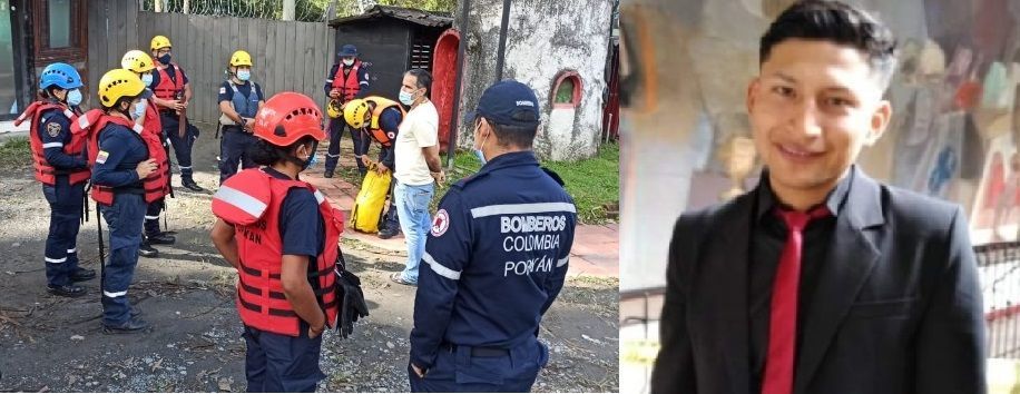 Avanza la búsqueda de Brayan Alexander en Popayán; ahora en el río Cauca y sus riberas