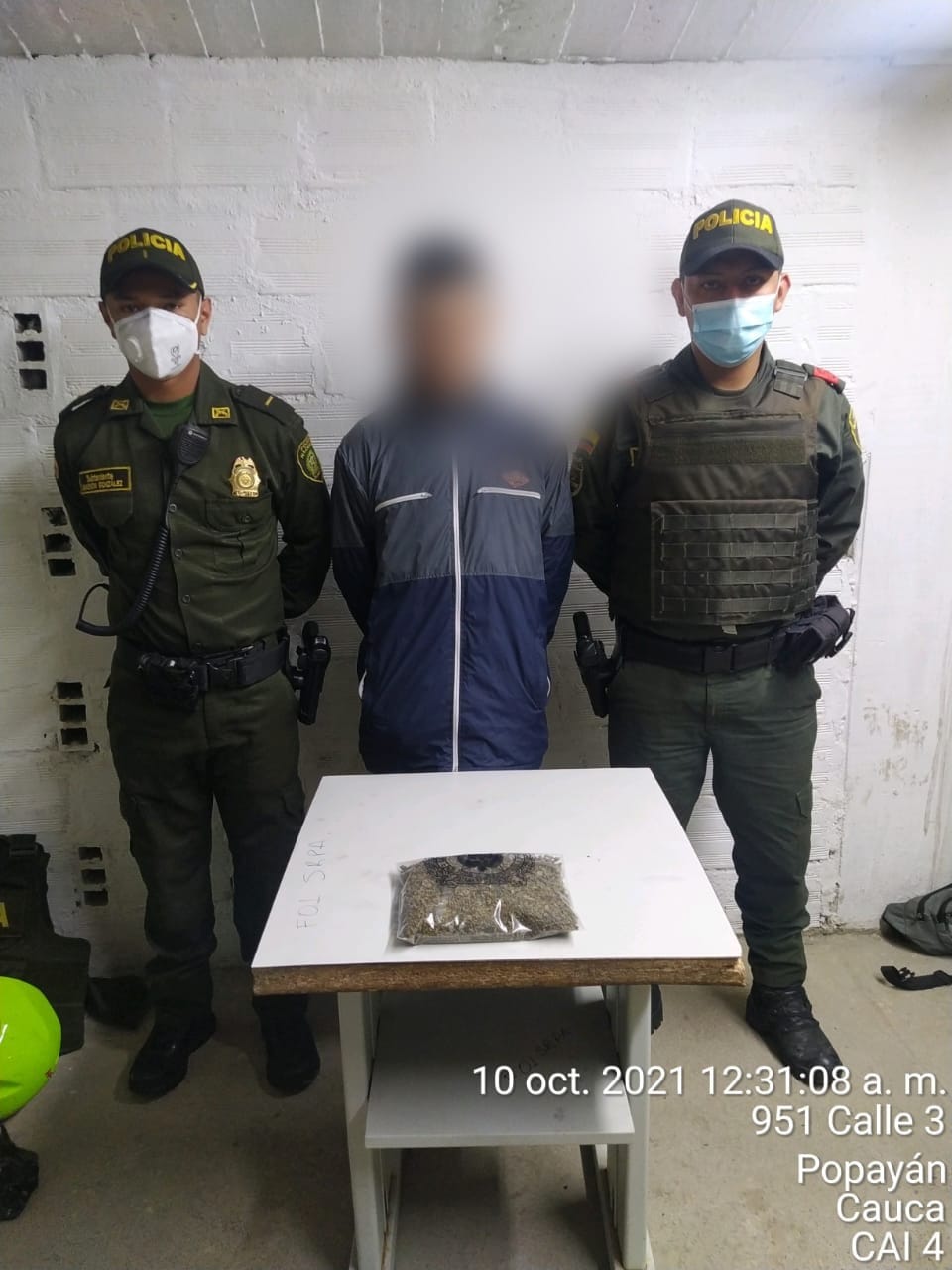 Un hombre fue capturado por el delito de tráfico de estupefacientes