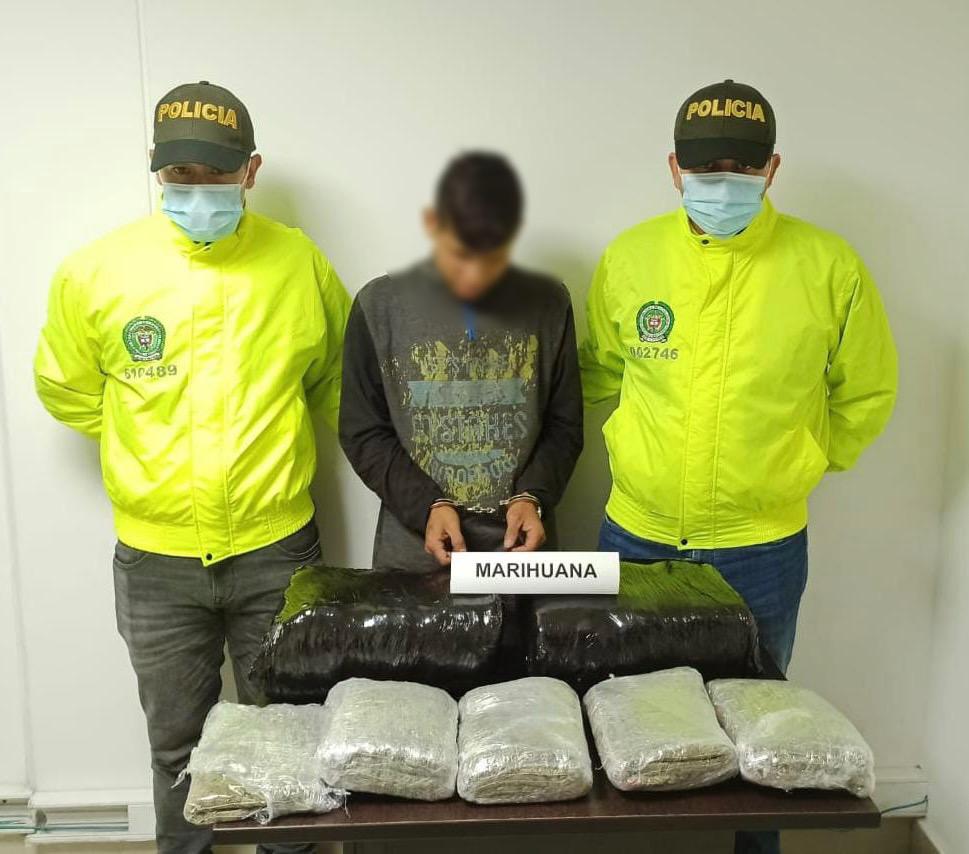 15 kilos menos para el microtráfico; fuente humana permitió captura e incautación