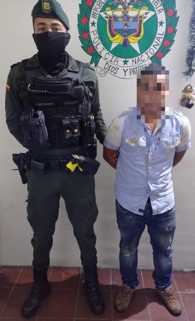 Se logra la captura de un hombre por el delito de fabricación, tráfico o porte ilegal de armas de fuego o municiones