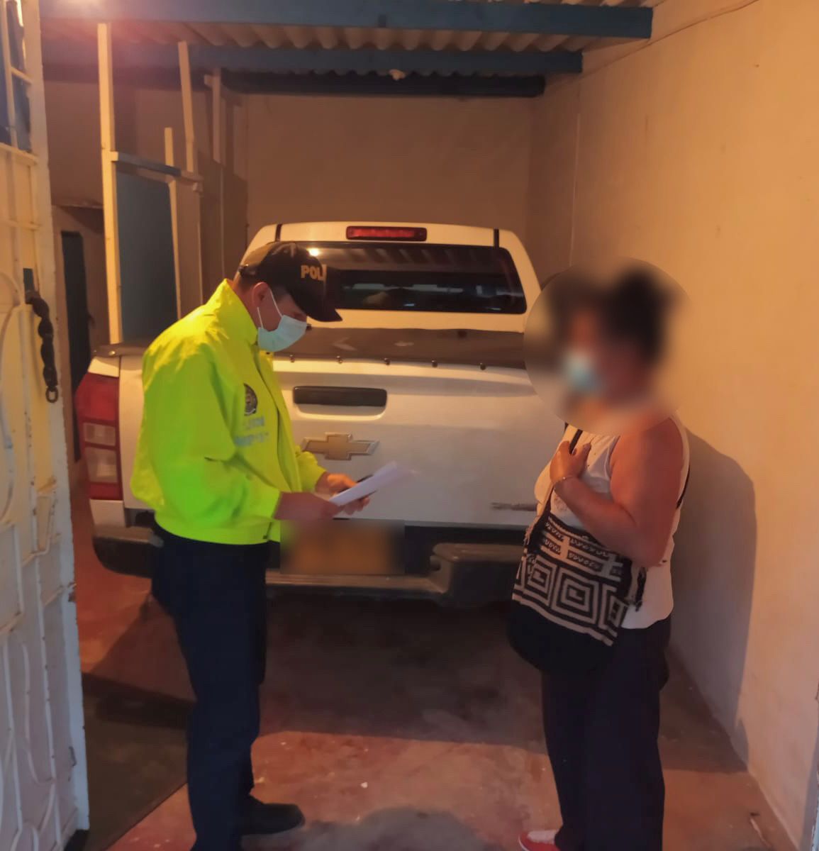 Camioneta hurtada en Popayán fue recuperada por la Policía Nacional
