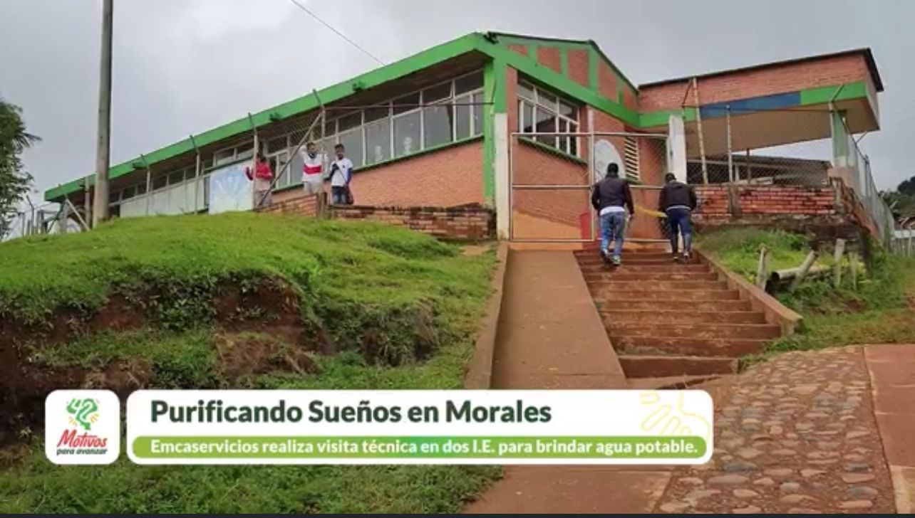 Emcaservicios realizo una visita a Instituciones Educativas para analizar si es viable construir sistemas de potabilización de agua 