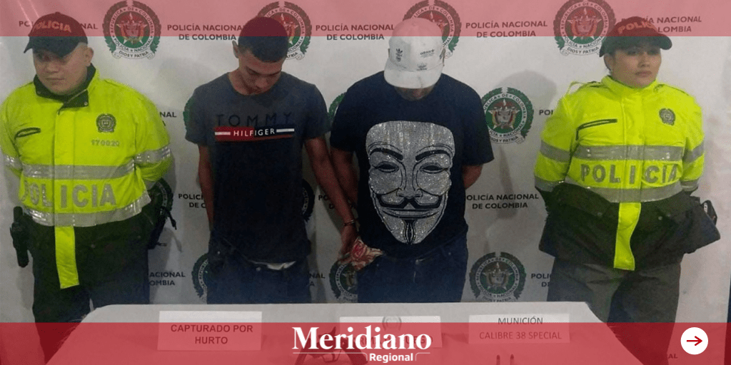 Cárcel para dos hombres, presuntos responsables de hurto calificado y agravado y porte ilegal de armas