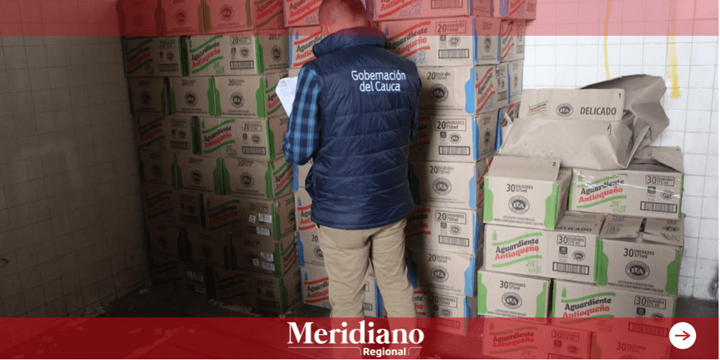Gobernación del Cauca decomisó aguardiente Antioqueño por contrabando