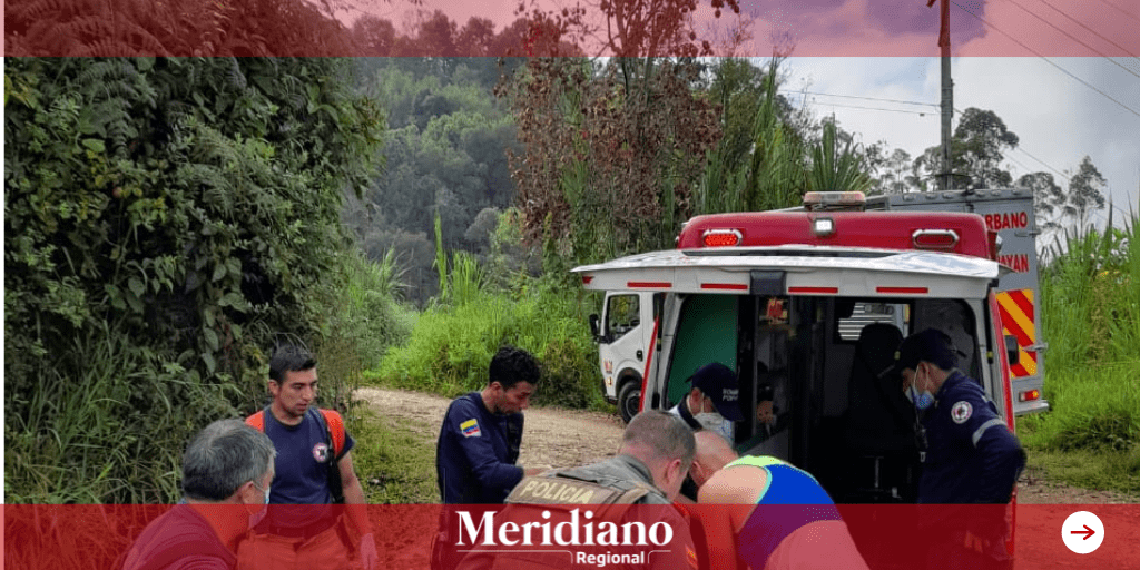 Bomberos Popayán rescataron a una persona en el sector de las tres cruces