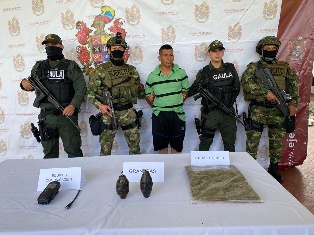 Capturado alias “Yimi” presunto cabecilla de la estructura armada Dagoberto Ramos