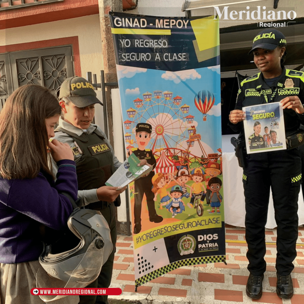 3 - Policia nacional - campaña yo regreso seguro a clases - popayán - violencia escolar - noticias - meridiano regional - meridiano noticias - Meridiano Regional