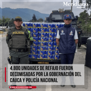 4.800 unidades de refajo fueron decomisadas por la Gobernación del Cauca y Policía Nacional – meridiano regional - Alexis Suárez, Coordinador del Grupo Anticontrabando 1