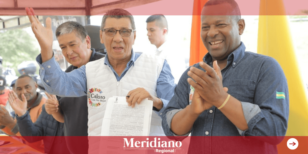 Inició la rehabilitación de la vía Caloto - meridiano regional - Elías Larrahondo Carabalí - Alcalde Municipal de Caloto - Gonzalo Emilio Ramírez