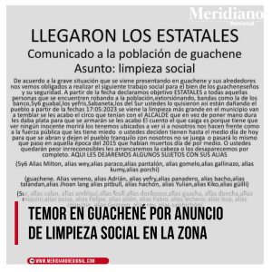 Meridiano regional - Temor en Guachené por anuncio de limpieza social en la zona - Panfleto circula por redes sociales - osible grupo armado detrás de la amenaza Guachené - Meridiano Regional Meridiano regional - Temor en Guachené por anuncio de limpieza social en la zona - Panfleto circula por redes sociales - osible grupo armado detrás de la amenaza Guachené