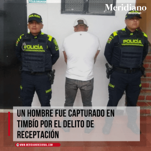 Un hombre fue capturado en Timbío por el delito de receptación – meridiano regional - motocicleta de placa DHZ-14F - barrio Pueblo Nuevo