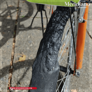 meridiano regional - parque Benito Juárez - Alcaldía anuncia investigación a incendio provocado en la biciestación del parque Benito Juárez - vandalismo