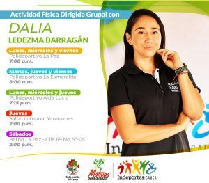 meridiano regional - Actividades de hábitos y estilos de vida saludable en Popayán - gobernación del Cauca - Instituto Departamental de Deportes - Indeportes - Popayán - Dalia Ledezma Barragán