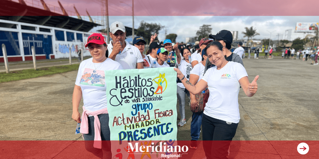 meridiano regional - Gobernación del cauca - Más de 200 participantes asistieron a la ´Caminata por la Salud` -Fundación Universitaria de Popayán – FUP - parque de la salud Popayán