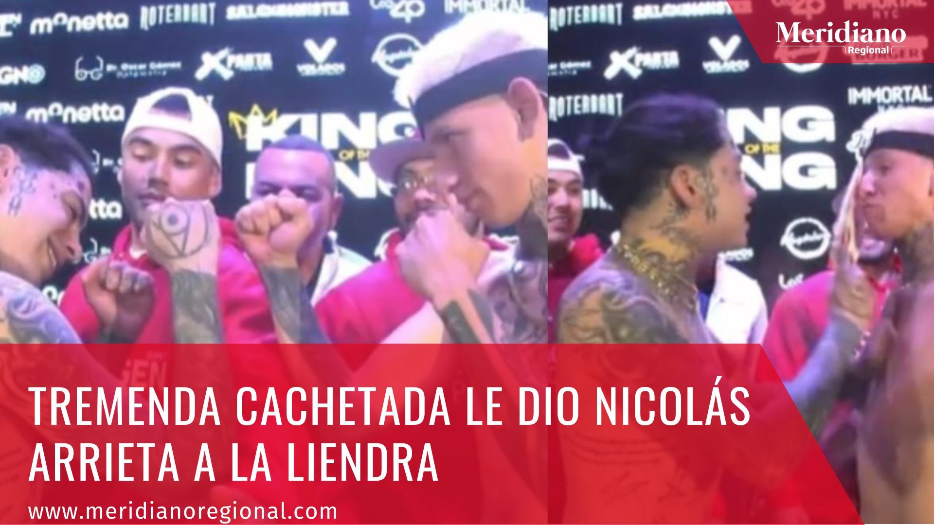 Tremenda cachetada le dio Nicolás Arrieta a La Liendra